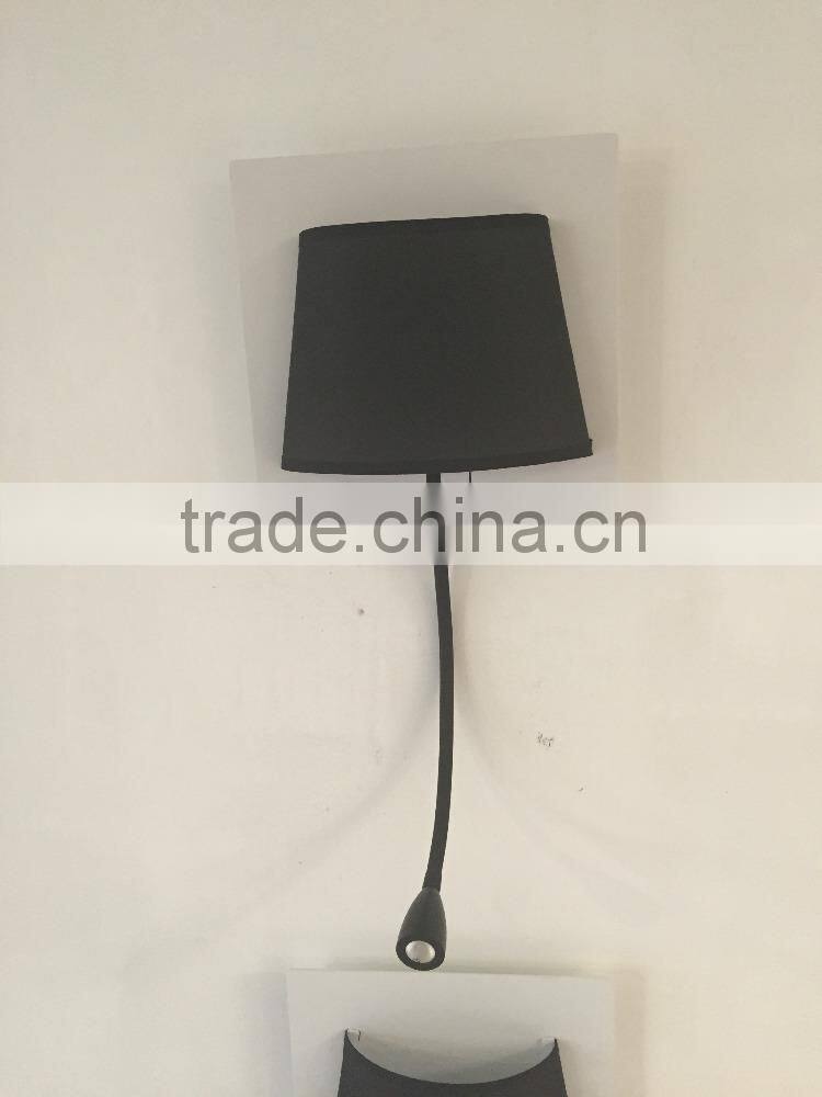 CE/RoHS 2 Years Warranty 9.3w modern fabric and aluminium wall lights