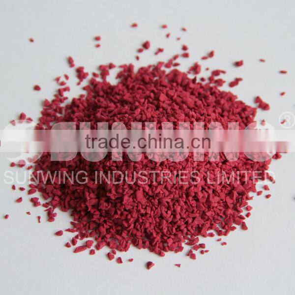 colored epdm rubber granules flooring for running surface