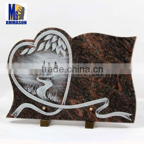 New design granite memorial plaque