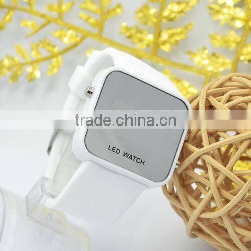 2015 moden design silicone touch screen led watch