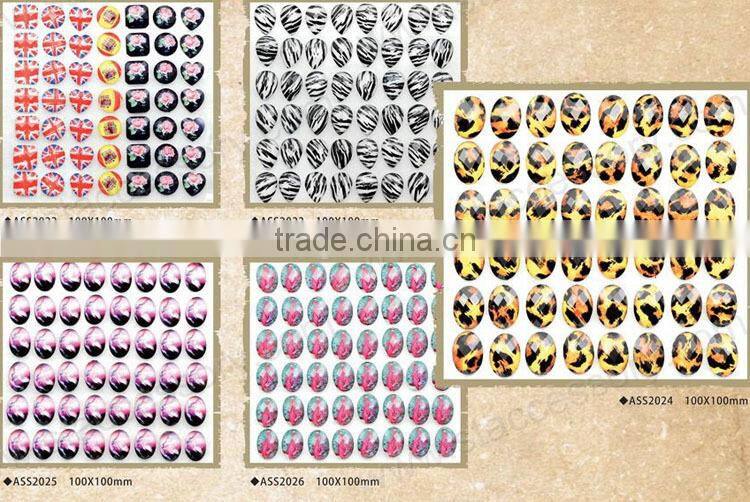 Fashion adhesive craft scrapbooking acrylic flat back stones