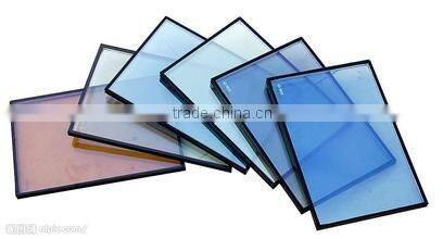 6-12a-6 UV resistant double glazed insulated glass panel ,energy saving glass ,6mm-12a-6mm, manufacturer , qinhuangdao