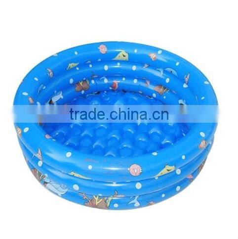 New 30" Tricyclic Inflatable Kids Swimming Bathtub Paddling Ball Pool 3-ring