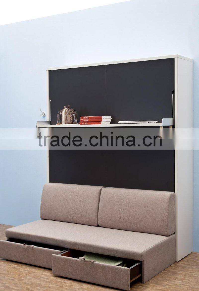 modern multiple function wall bed folding bed with hutches