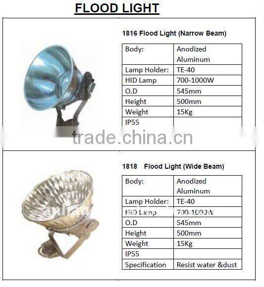 1000W marine boat Matal Halide Lamp Flood Light