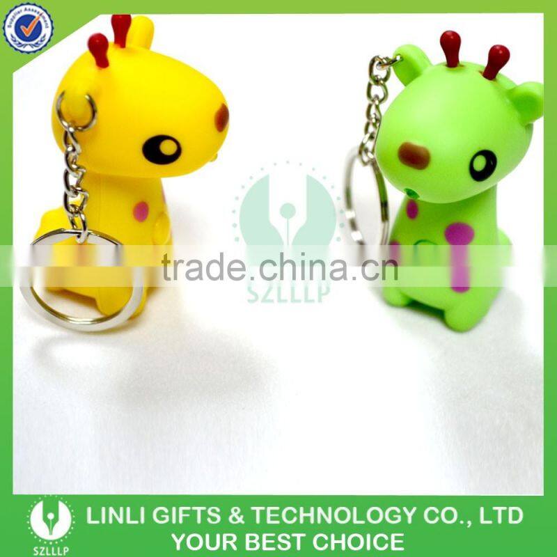Promotional Led Horse Key Chain with Sound