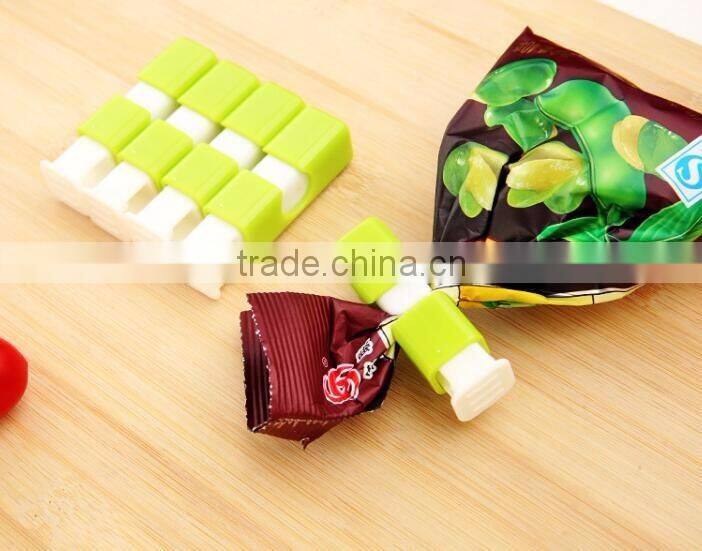 Assorted Colors Home Kitchen Snack Sweets Food Seal Colorful Food Plastic Bag Seal Plastic Bag Sealing Clip Clamp Sealer
