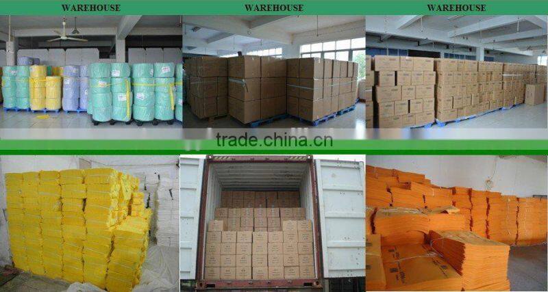 80%cotton+20%polyester Stitch bonded nonwoven cotton floor wiping rags