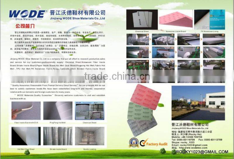 Insole paper board laminated with EVA for shoe insole