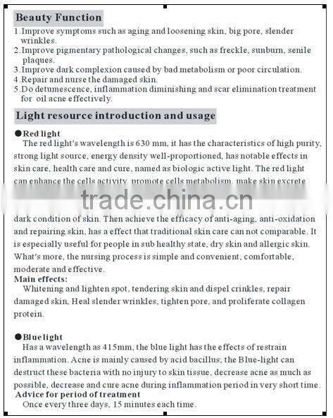 LED Photon Instrument AYJ-M13A (CE) Hottest Sell