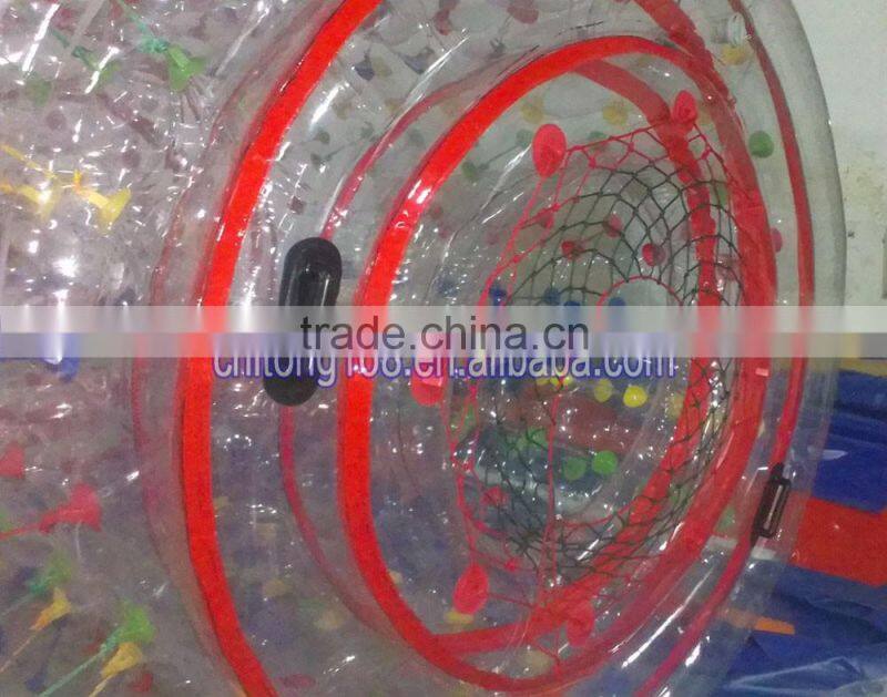 thumbs up transparent water bouncy roller
