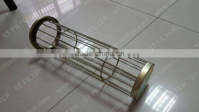 bag filter cage,galvanized steel supporting cage,Dia150*780mm