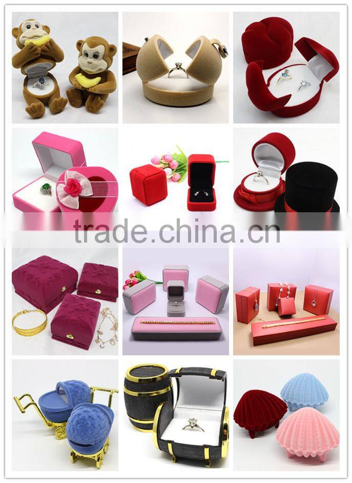 Custom plain white necklace gift box jewelry box for ring necklace