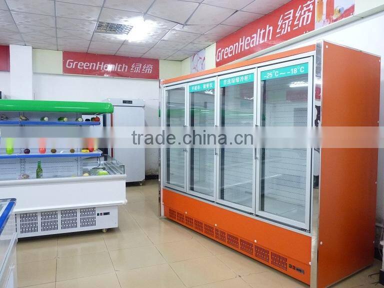 upright display freezer 4 door large display area