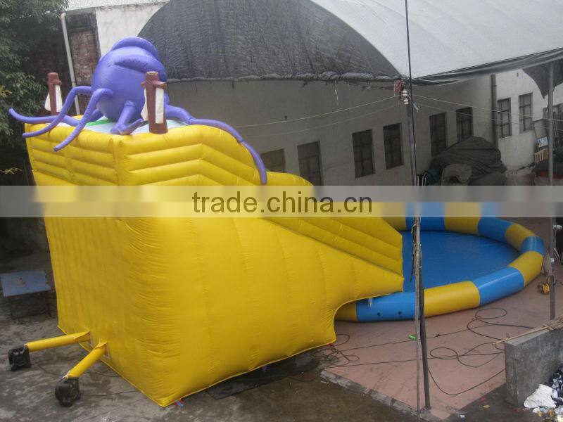 hot sale inflatable water slide pool combo, inflatable water slide for kilds