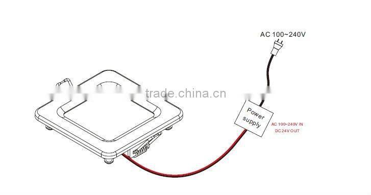 IP20 4.8W 100*100mm Ultra thin led aluminum panel