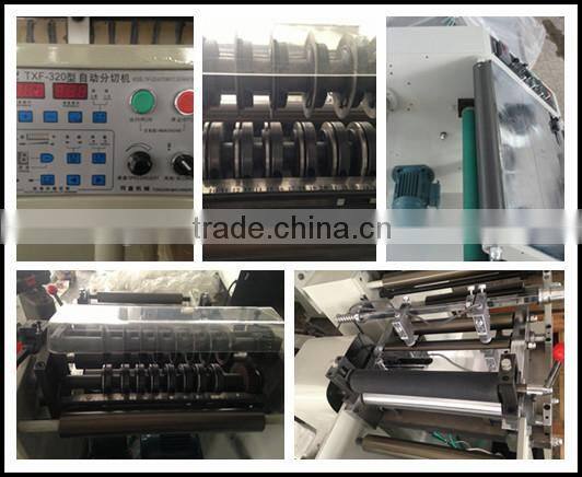 TXF-320 high precision automatic paper roll Slitting Machine For Adhesive Tape, Paper