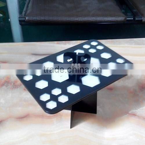Makeup brush drying rack, Plexiglass acrylic cosmetic makeup brush drying rack