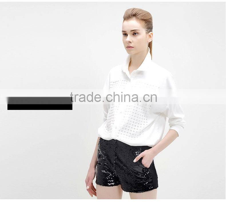 Russia Latest Shirt Designs For women/White Cotton Lapel Dress Formal Shirt Women