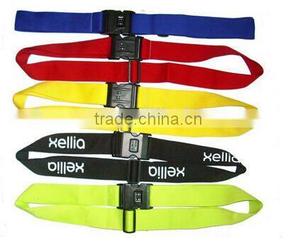 Adjustable luggage strap with multicolor