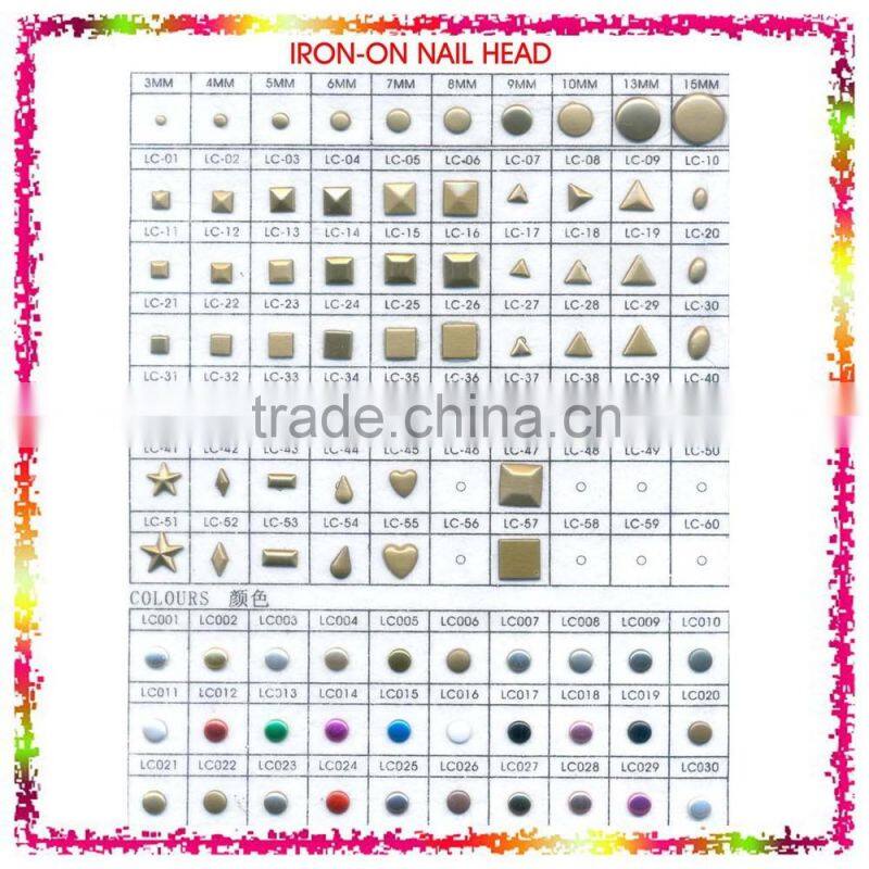 CROWN NAIL-HEAD IRON-ON RHINESTONE TRANSFER