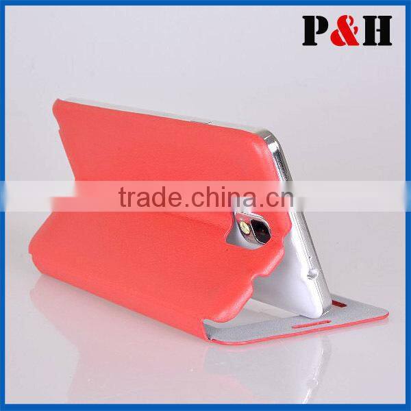 book stand leather wallet cell phone case for samsung S5 with card window