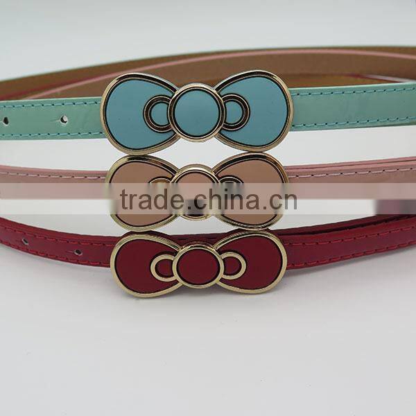 Lady's fashion bow tie belt for dress