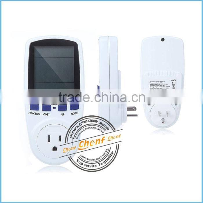 Top Sale AC120V US Plug Power Factor Meter Energy Monitor For Energy Saving