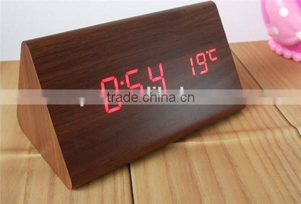 Wood Desk table clock for gift clock