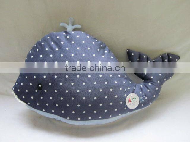 JM8788-3 Printed Plush Pillow with Whale Shape