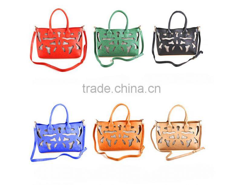 High quality fashion casual lady leather tote bag
