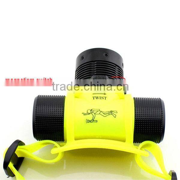 POPPAS FT50 IPX8 Waterproof Submersible Diving Lamp Headlamp For Underwater Lightin