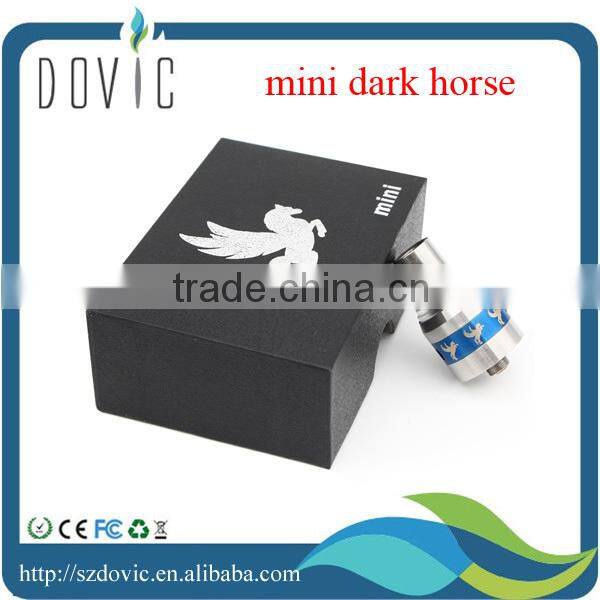 Mini Dark horse rda carbon fiber dark horse rda/turbo rda hot sale in USA market