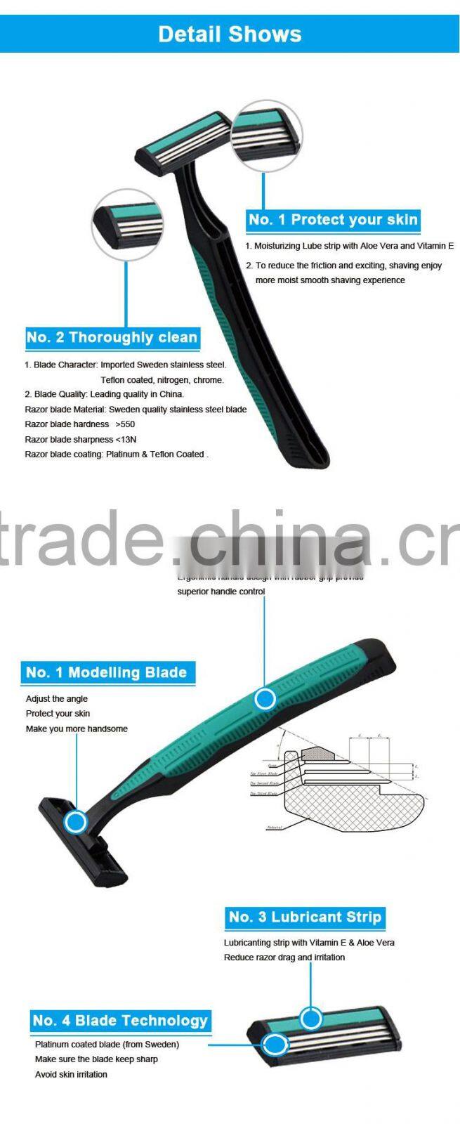 Plastic Handle Safety Razor Handle