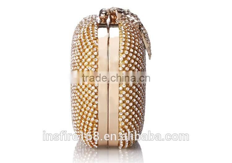 Fashion ladies handbags crystal rhinestone evening bag class peacock evening bag