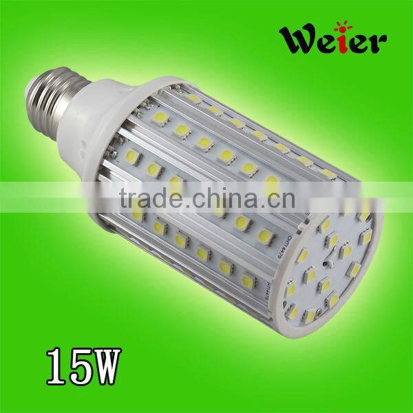 Aluminum Lamp Body Material e27 led corn bulb light 15w