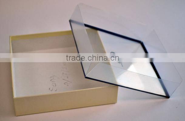 Special design gift paper box with PVC lids