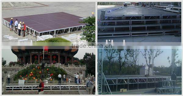 School Portable Indoor Outdoor Folding Stage 1.22*2.44 1.22*1.22