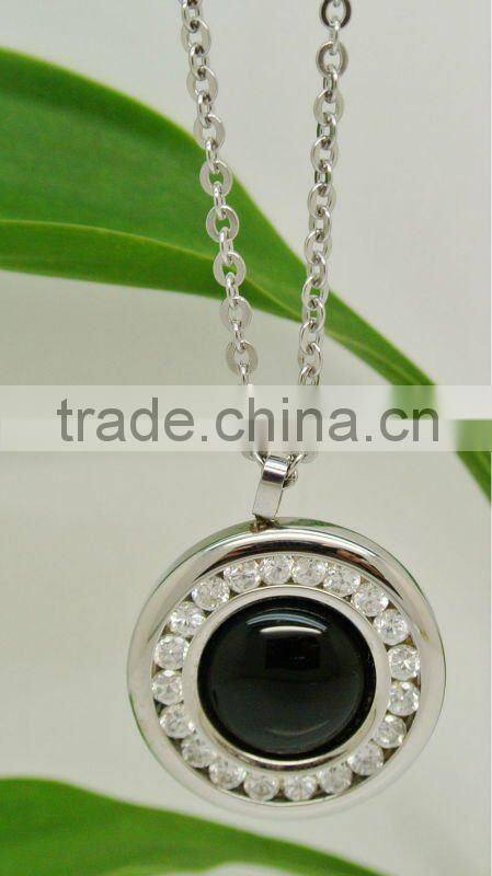 Fashion design moonstone necklace vners