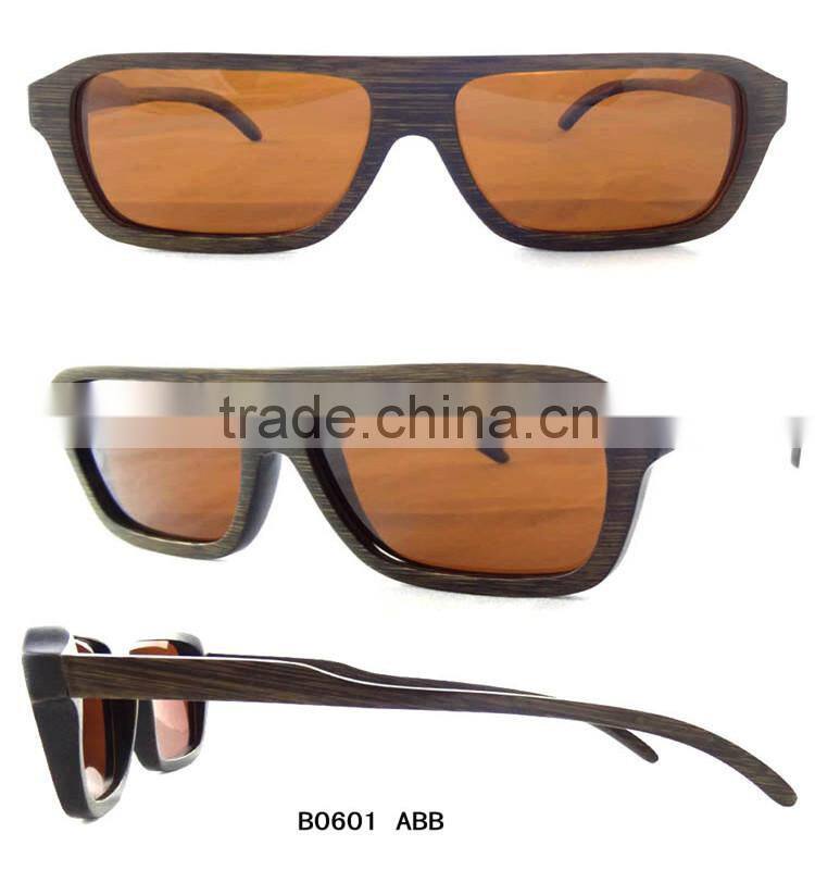 Cheap Eco-friendly Natural skateboard Wood Sunglasses