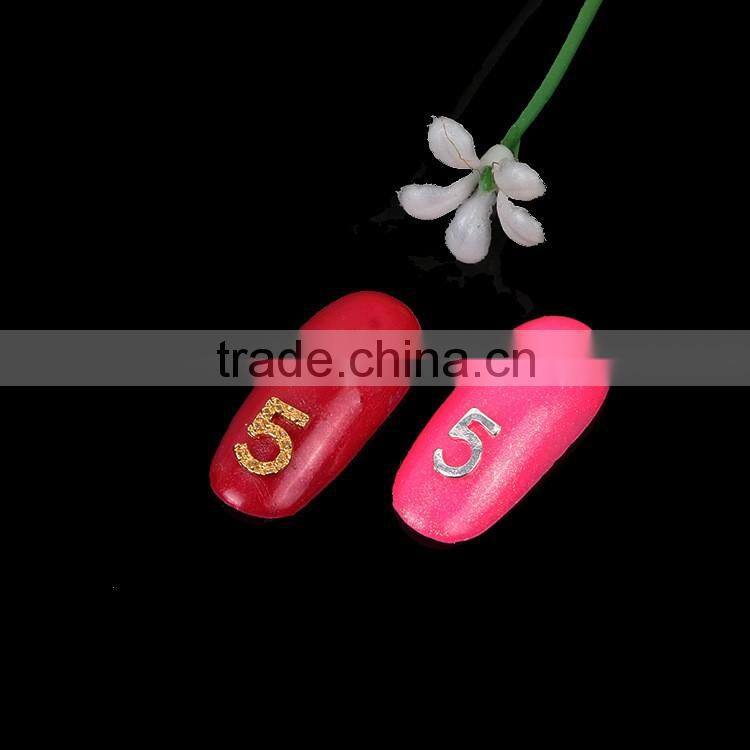 2016 Most Popular Beauty Japan Style Colorful Alloy Charms Gold Jewerly Designs Metal Nail Art Decoration