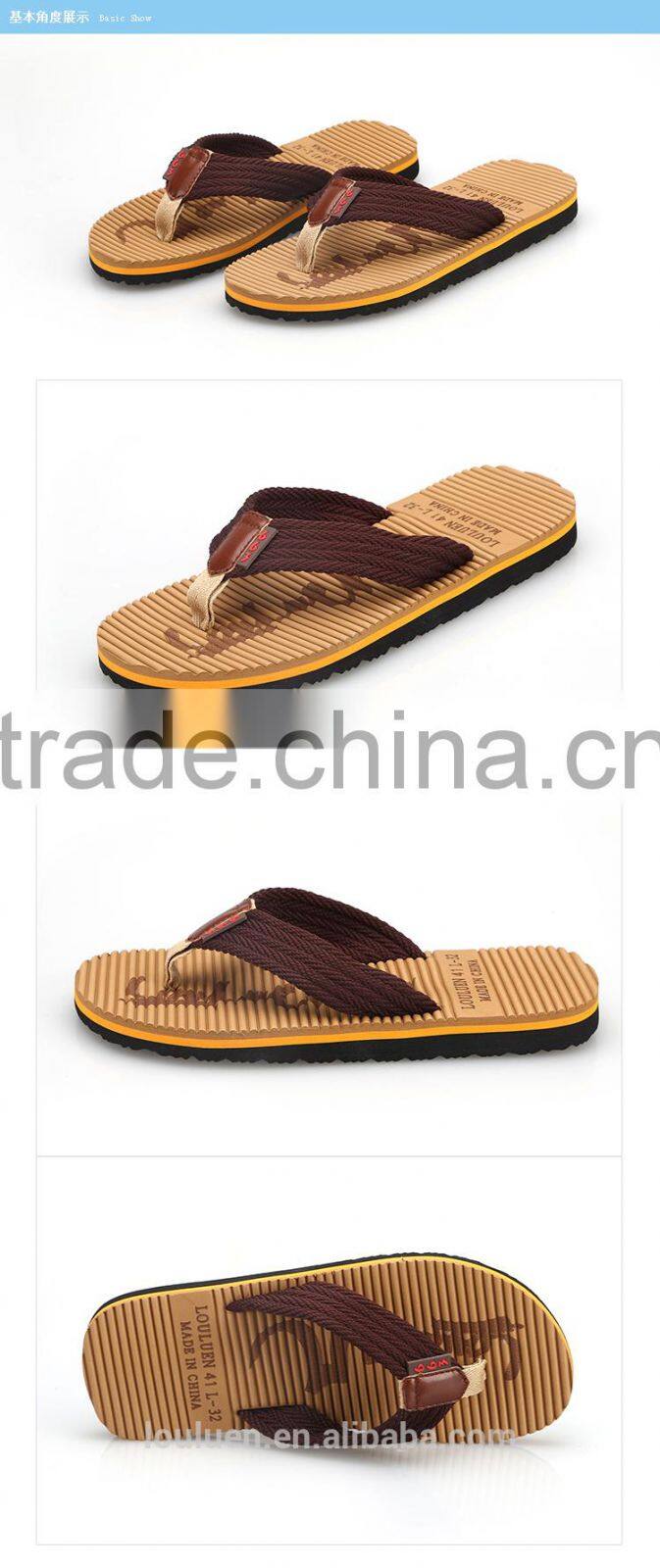 2015 663 LOULUEN Wholesale EVA Men Platform Flip Flop Sandals