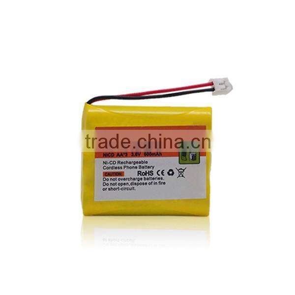 High quality 3.7V 600mAh cordless phone Nicd battery