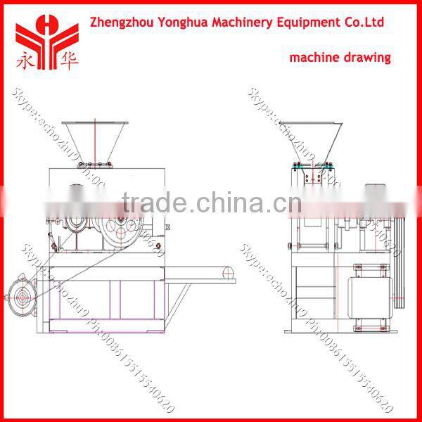 Yonghua wood briquetting making machines charcoal fine briquetting machine