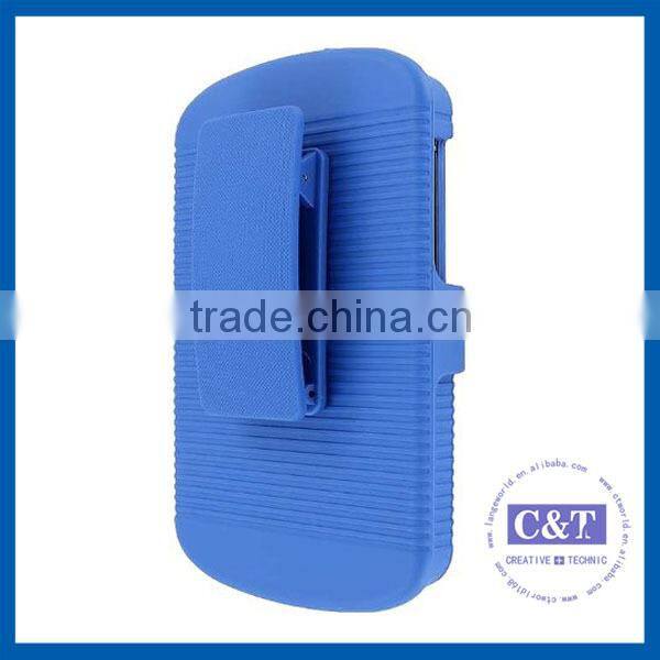 C&T Black kickstand combo Holster Belt Clip Case For Blackberry Q10