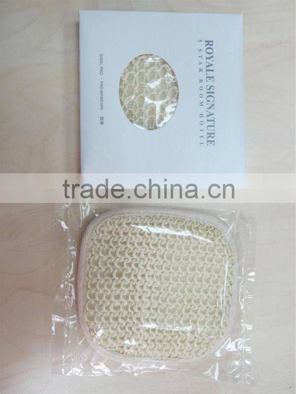 sisal pad /bathing sponge for hotel use