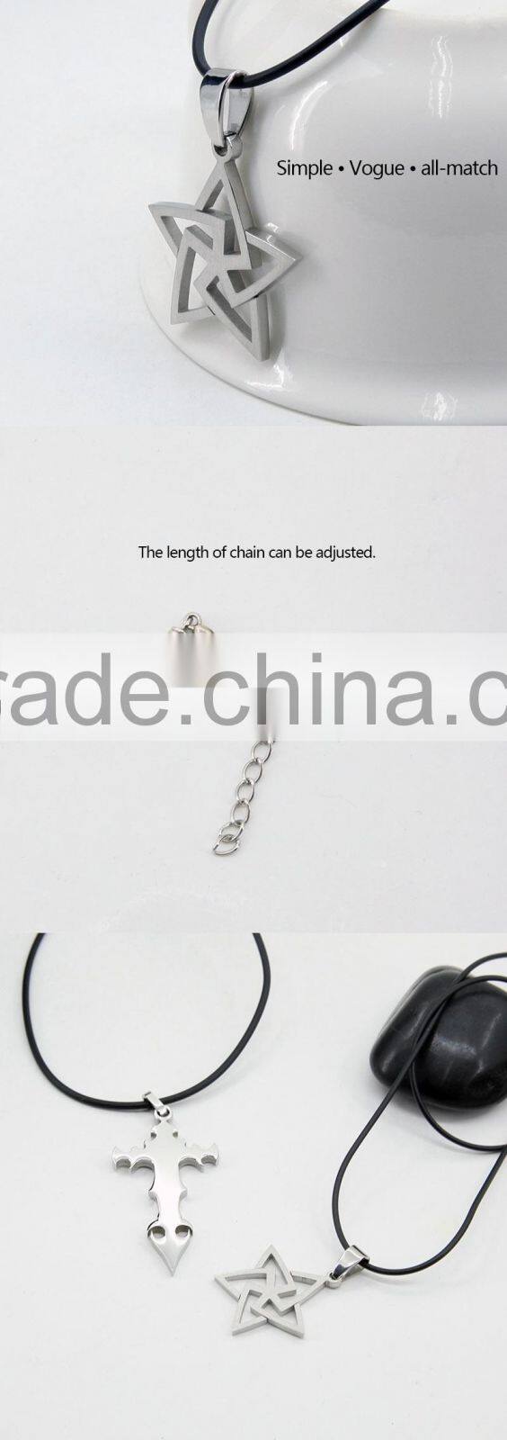 Unique girl star designed with silver magnetic pendant for boy and girl