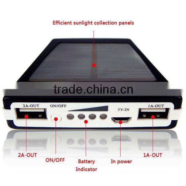 30000mah Solar Power Bank with 4 in 1 USB spring cable