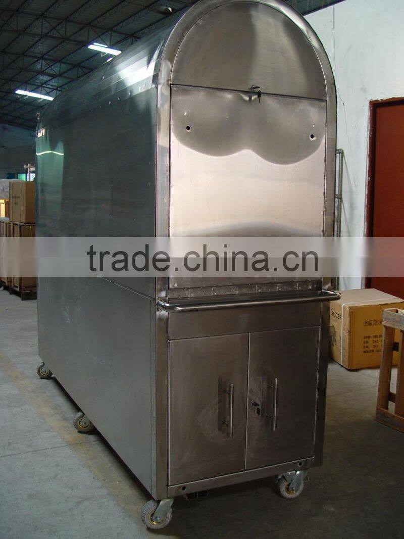 factory price stainless steel mobile espresso coffee cart