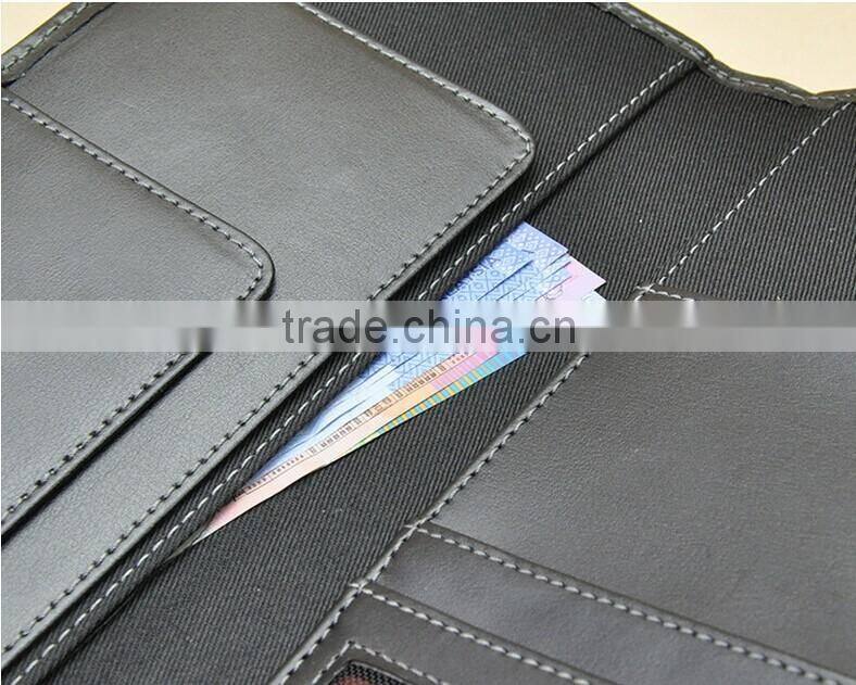 Top quality personality leather passport holder with Multi-function pocket